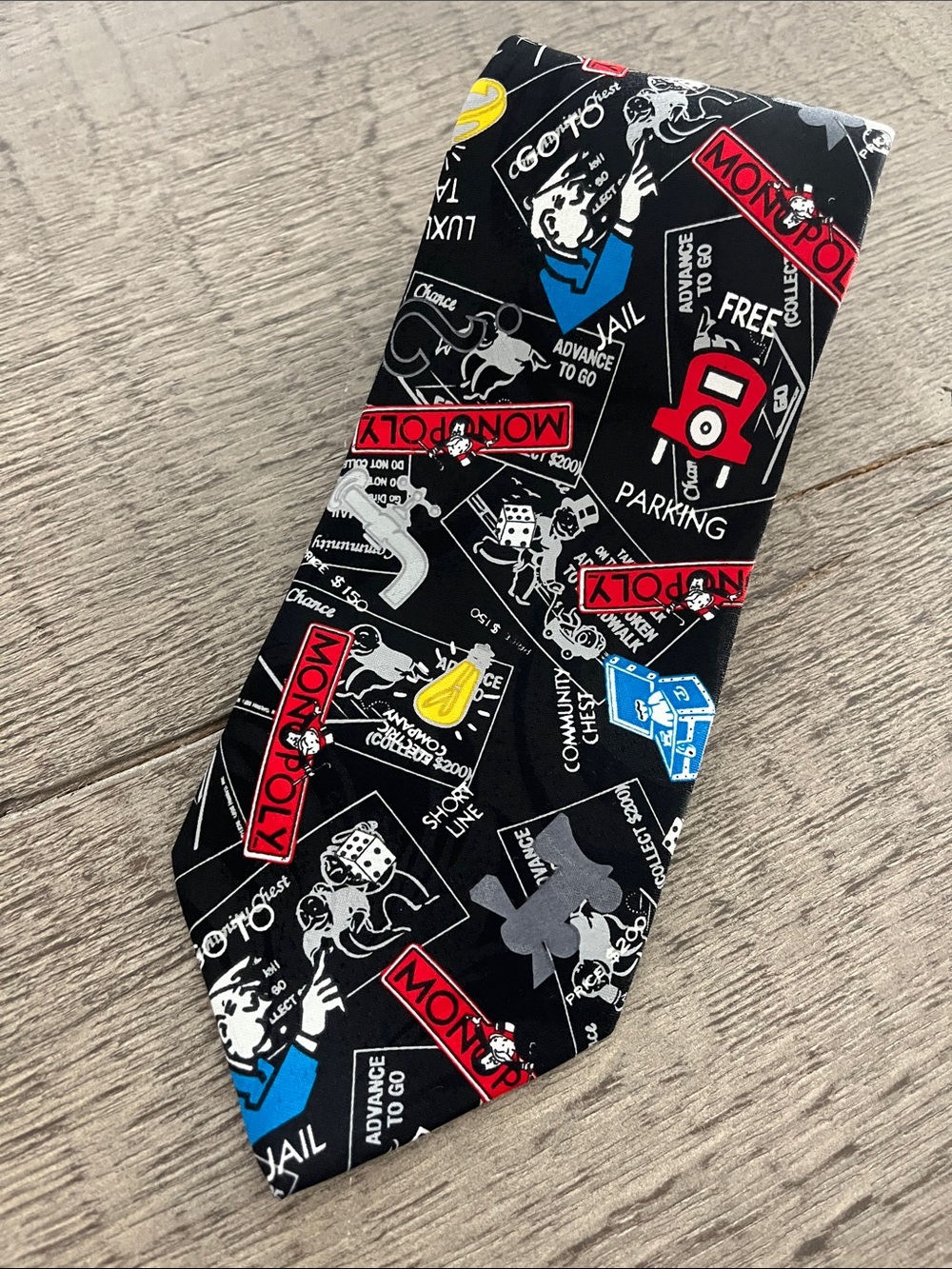 Vintage Monopoly Game Novelty Tie